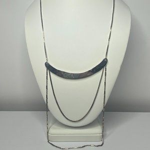 Silpada SS "Avant Garde" Layered 3 Tier Necklace N3336
